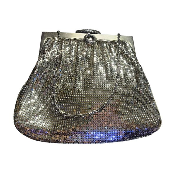 Vintage Whiting & Davis Mesh Bag Glass Closure #2982 (A4212) - Picture 3 of 6